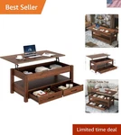 Coffee Table, Lift Top With Drawers And Hidden Compartment, Retr... New. Price: $202.18.