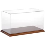 Plymor Clear Acrylic Display Case With Hardwood Base, 12" X 6" New. Price: $97.85.