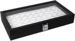 Glass Top Jewelry Display Case With Removable 50 Gem Jars, Liner, Ring New. Price: $53.99.