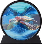 Rysnwsu Moving Sand Art Picture W/mirror, 3D Dynamic Liquid Motion New. Price: $21.60.