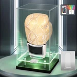 Boxing Glove Display Case With Led Lights, Double Tier 360 Clear Acrylic Showca New. Price: $76.66.