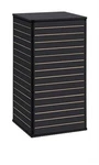 Sswbasics Black Slatwall Tower - 24"W X 48"H Melamine Finish, Easy New. Price: $392.93.