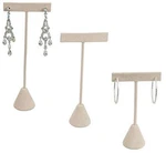 888 Usa - 3 Beige Faux Suede Earring Stand Showcase Displays (4.75"... New. Price: $23.78.