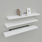 36" White Floating Shelves Set Of 3, Engineered Wood, Wall Display New. Price: $111.97.