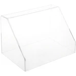 Plymor Clear Acrylic Slanted Front Display Case W/ No Base, 12" X 8" H New. Price: $84.19.