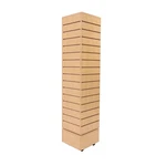 Sswbasics Slatwall Tower - Rotating And Rolling Maple Color Finish (12''L New. Price: $212.99.