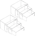 Acrylic Display Stand 2 SETS,3 Steps Clear Shelf Showcase For Amiib New. Price: $28.48.