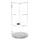 Plymor Acrylic Hexagonal Locking Cse Rotating Bse Shelves 18.75"HX9.5"WX8.25"D New. Price: $232.79.
