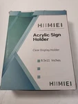 Hiimiei Acrylic Sign Holder 12 Pack 8.5X11 Inches Clear Display New. Price: $29.99.