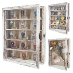 11X14 Display Case With Adjustable Shelves White, 4-TIER Memory Shadow Box Fo... New. Price: $39.83.