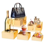 Acrylic Display Risers Box Nesting Gold Buffet ... New. Price: $75.86.