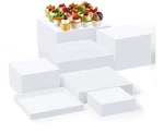 Large Buffet Risers Set 7 Pcs 6" To 12" Clear Acrylic Display Box Catering Open. Price: $65.00.