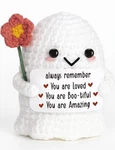 Frabaca You Are Loved -christmas Stocking Stuffers Positive Crochet Ghost New. Price: $18.35.