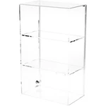 Plymor Acrylic Locking Case W/ Sliding Back, Shelves, 21.75" X 13.25" 7.5" New. Price: $247.65.