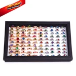 Zly Jewelry Rings Display Tray Velvet 100 Slot Case Box Free, Black New. Price: $13.78.