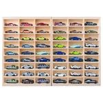 1:64 Model Car Wooden Display CASE,54 Space,storage Shelf,for 1/64 Sc... New. Price: $59.51.