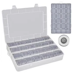 168 Pcs 46MM Coin Capsules Case With Foam Gasket, Plastic Storage Organizer H... New. Price: $46.83.