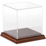 Plymor Small Acrylic Display Case With Hardwood Base, 4" X New. Price: $41.78.
