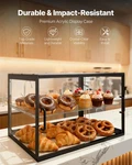 2-TIER Bakery Display Case Acrylic Pastry Cabinet W/ Sliding Door Countertop New. Price: $152.99.