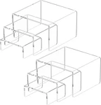 Acrylic Display Stand 2 SETS,3 Steps Clear Shelf Showcase For Amiib New. Price: $25.48.