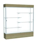 Reliant 72"W X 80"H 16"D Lighted Floor Case, White Back, Satin Finish, ... New. Price: $5186.87.