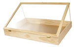 Inch Portable Natural Pine Wood Countertop Display Case - 24"W X 36"L 4"D. Price: $152.96.