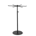 Rotating Keychain Display Stand Height-adjustable Black Metal Jewelry Organ... New. Price: $61.57.