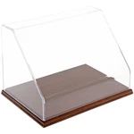 Plymor Clear Acrylic Slanted Front Case W/ Hardwood Base, 12" X 8" New. Price: $128.29.