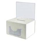 Azar Displays White Extra Large Lottery Box With Pocket, Lock And Keys New. Price: $57.72.