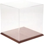 Plymor Clear Acrylic Display Case With Hardwood Base, 11" X New. Price: $169.37.