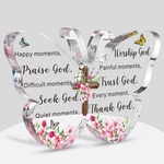 Barydat Acrylic Christian Gifts Bible Verses Religious For Women Inspi New. Price: $16.36.