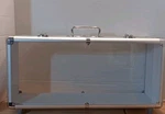 Patron Tequila Aluminum Promo Carry Display Case Clear Window Handle Latches Bee Used. Price: $39.99.