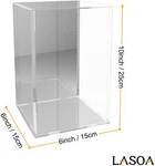 Lasoa Self-assembly Mirrored Acrylic Display Clear Showcase Store Box Dustp New. Price: $39.99.