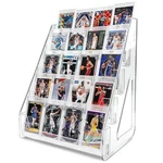 5 Tier Acrylic Card Display Stand, Vertical Holder Shelf For Transparent New. Price: $27.97.