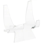 Plymor Clear Acrylic Double-scoop Display Easel, 2.375" H X 2.25" 2.125" New. Price: $9.14.