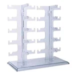 Allpdesky Two Row Sunglasses Rack 10 Pairs Holder Display Stand White New. Price: $16.06.