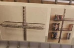 Elfa Stainless Steel Media Storage Organizer Wire Rack Store Display Vintage New. Price: $22.50.