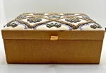 Jewelry Box Vintage Velvet Ribbon Inner Tray Mirror 8X6X3 Nice Pre-owned. Price: $14.30.