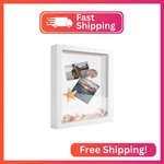 Sunmeg 8X10 Shadow Box Frame Display Case, Wood With Plexiglass, New. Price: $18.31.