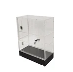 Clear Cabinet Acrylic Display Shelf Plexiglass Showcase Lock Key Transparent New. Price: $84.88.