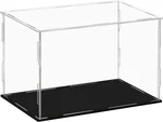 Clear Acrylic Display Case,self-assembly Box With Black Base,... New. Price: $42.03.