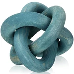 Yalikop 3 Link Wood Knot Decor Rustic Home Accents Hand Carved Blue New. Price: $40.77.