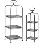 Kalalou 2-PIECE 3-TIER Display Stand Set With Galvanized Metal Trays New. Price: $306.96.