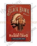Restaurant Wall Decor Pub Art Black Hawk Hickory Chips Metal Tin Sign New. Price: $19.51.