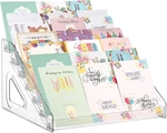 7 Acrylic Greeting Card Display Stand 1 Pcs Tier, Clear New. Price: $20.52.