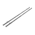 Econoco Clamp-on Hangrail For Double Bar Garment Racks K40 And K41 Chrome Lot Of New. Price: $56.62.