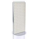 Azar 700509-WHT Pegboard Counter Display, Two-sided, Non-revolving, White New. Price: $35.79.