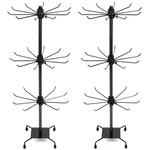 Qwork 3-TIER Rotating Metal Jewelry Display Stand 2 Sets Pack, Black New. Price: $46.13.