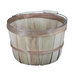 Sswbasics One Peck Basket With Handle - Set Of 3 Natural Unfinished Pine Wood. Price: $45.74.