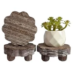 3 Pack Small Scalloped Risers For Display ,wooden Stands With Removable ... New. Price: $25.04.